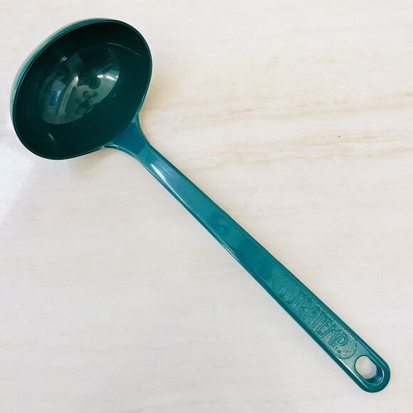 2pc ULTRATEMP Green Utensils Slotted Serving Spoon & Ladle 11 3/8” Melamine - Picture 2 of 15